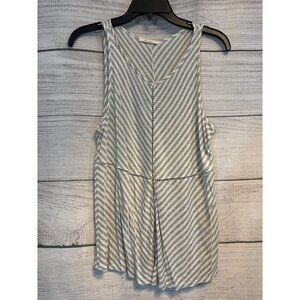 Ella Moss Sleeveless Striped Tank Top Size S
